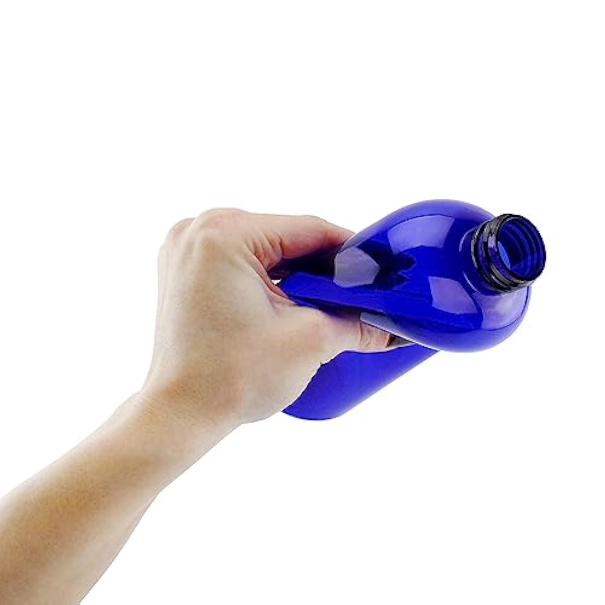 16oz Cobalt Blue Plastic Spray Bottles with Heavy Duty Mist Sprayers